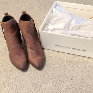 Steve Madden Tan Ankle Booties for Women